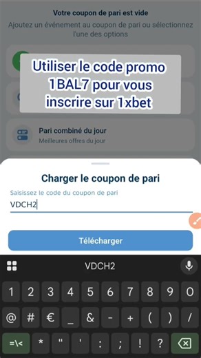 Comment télécharger un coupon sur 1xbet || astuce très simple avec bonus sur inscription