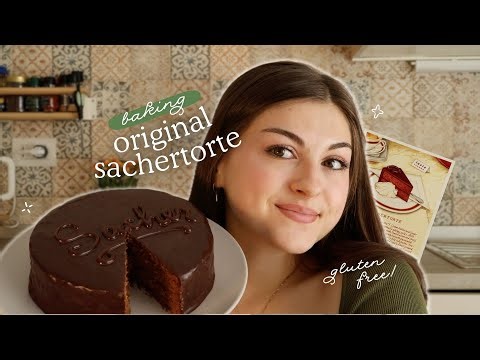 making a true sacher from a Vienna postcard 🍰 gluten free 🇬🇧🇮🇹 | gin 🌷