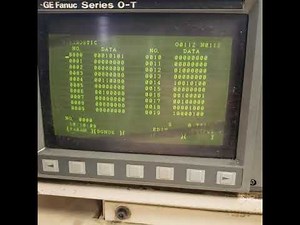 Backup saving parameters on a Fanuc 0-TC control, Miyano CNC Lathe, CNC Digital, Inc.