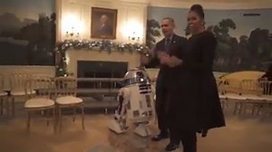 Los Obama bailan en el Star Wars Day