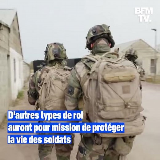 L'armée française s'entraîne avec un chien-robot