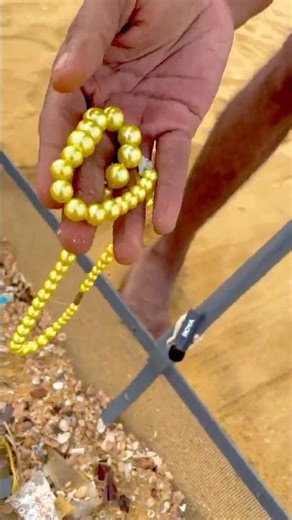 I Found a REAL PEARL Necklace on the Beach! (Lost Valuable Jewelry) 🤯#shorts