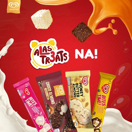 947 reactions · 50 shares | Work can wait, 3PM na so alam na… bite o’clock na!  Grab your Selecta Bites and let chill time take over. Enjoy your Alas-Tr3ats! | Selecta Philippines | Facebook