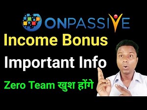 Income Start | Onpassive Income Update | Onpassive Traffic | Onpassive Update Today |