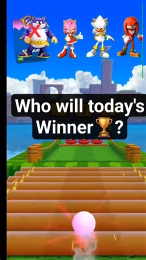 Sonic Dash Showdown:Today winner Knuckles vs Silver vs Emey vs Big cat #sonicthehegehog #sonicdash
