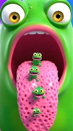 Creepy Cute Alien Loop 😱👶 Monster Tongue Animation