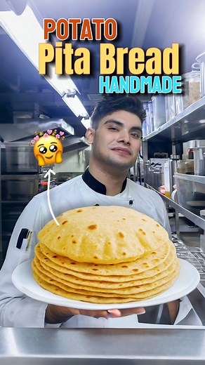 52K views · 4.5K reactions | 凜稜 Handmade Potato Pita Bread – Super Soft & Extra Tasty!  Handmade potato pita bread Soft pita bread recipe Tasty homemade bread No oven pita bread Easy potato recipe @chefrohitchandra @chefrajachandra #PotatoPitaBread 凜 #HomemadeBread 稜 #SoftAndTasty  #EasyRecipe ✨ #CookingLove ❤️ #reels #foodie #tranding #cooking #viral #chefrajachandra | Raja Chandra | Facebook