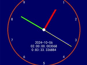【Python】怪钟（1天=10小时）