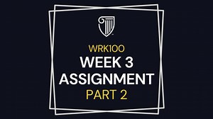 Week 3 Assignment Help - Part 2