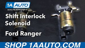 How to Replace Shift Interlock Solenoid 1995-2009 Ford Ranger