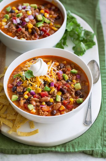 Easy Taco Soup Recipe {Best Ever!} - Cooking Classy