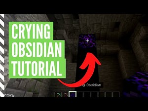 How To Get CRYING OBSIDIAN In Minecraft 1.16 (Tutorial)