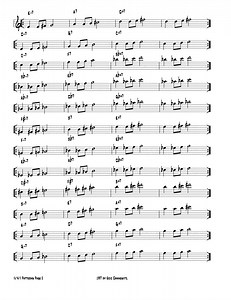 Jazz patterns (II V I) #1 bis - PDF free download - trumpet tutorial | JazzTutorial