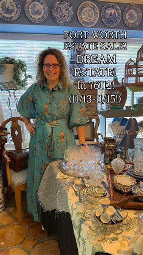 FORT WORTH ESTATE SALE! INTERIOR DESIGNER’S French Country DREAM ESTATE in 76112! SALE DATES: 11/13/25 9-4 (orig price) 11/14/25 9-4 (25% off) 11/15/25 9-4 (50% off) ADDRESS RELEASE 11/13/25 @ 7:00AM! Homeowner was an interior designer who worked with several high-end firms in Dallas. The cutest house you’ve ever seen! Over 30 pieces of Blue and White Chinoiserie! Not including loads of Blue and White china, Grindley, Blue Willow, Imari, Flow Blue, etc. Quality furniture several pieces of Ballar