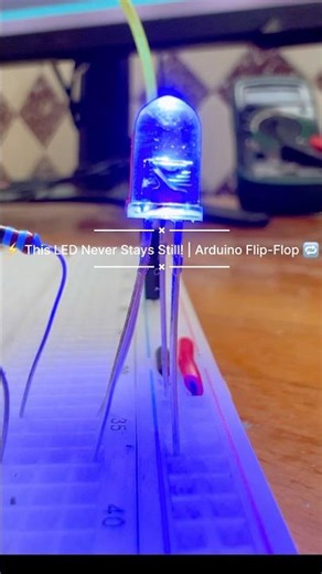 One pulse… and the LED FLIPS! 🔁