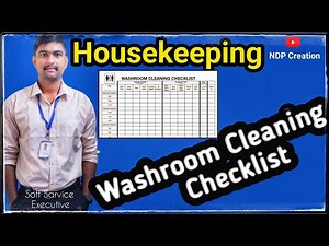 |#Housekeeping Washroom Checklist | HowTo Fill Washroom Checklist|#NDP Creation|#trendingvideo|#NDP|