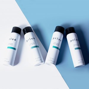 great hair finishes strong. 💪 use our firm hold hair spray and finishing spray to lock in your hair for 12 hours without worrying about your style coming undone! http://bit.ly/prive_firmholdhairspray | privé hair
