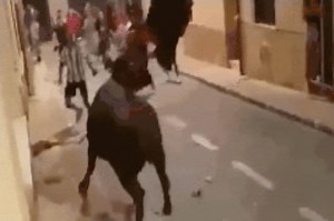 Horrific video captures rampaging Spanish bull attacking, goring teen