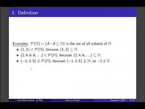 Intro to Proofs - Power set