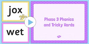 Phase 3 Phonics and Tricky Words Assessment PowerPoint