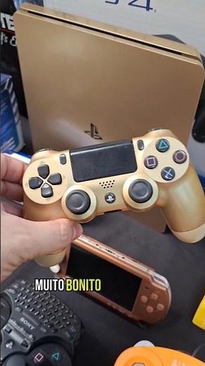 A beleza do PS4 DOURADO e PSP BRONZE #ps4 #playstation