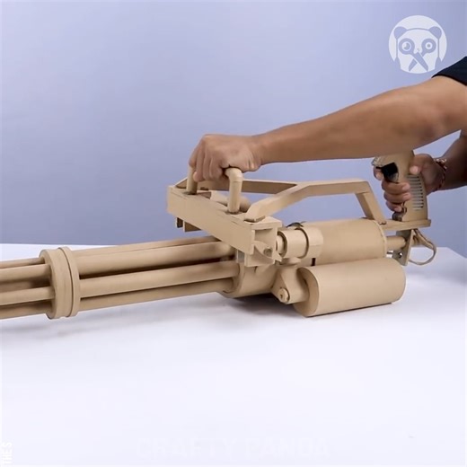 Making a working mini gun out of cardboard