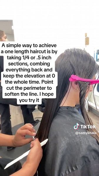 One Length Haircut Tutorial for Perfect Styling