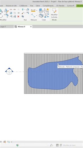 Modern Curved Ceiling Design in Revit #Architecture #InteriorDesign#CeilingDesign#ParametricDesign