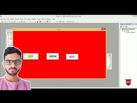 how to change background color in visual basic 6 0/Change form background color randomly (hindi)