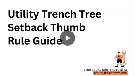 Utility Trench Tree Setback Guide: Prevent Root Damage | Big Home Projects posted on the topic | LinkedIn