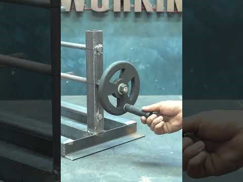 Workshop Magic: Watch This Handy Table Built with Metal and Hand Grinder!