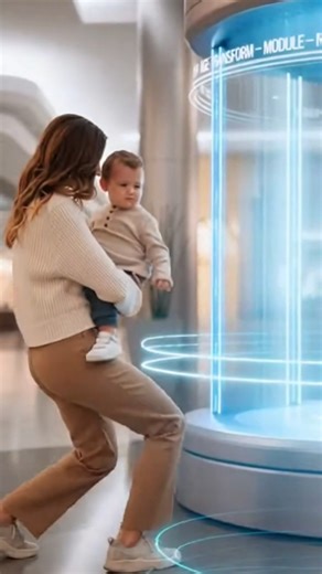 Dubai’s Newest AI Transformation Machine🤖” From baby boy to Young 😲