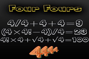 Mighty Four Fours-an old challenging math problem. - Free Addicting Game ★★★★★