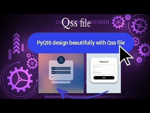 Pyqt5: how to design a UI using Qss file #python #pyqt #qt #design #frontend