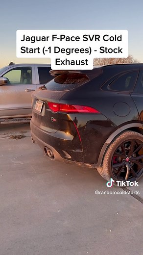 Jaguar F-Pace SVR Cold Start - Stock Exhaust