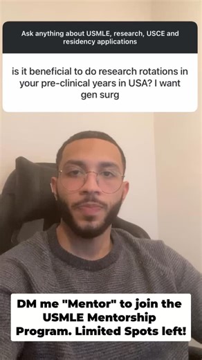 Dr. Waly | USMLE & Match Guide 🚀 on Instagram: "DM me "Mentor" to join the USMLE Mentorship Program. Limited Spots left"