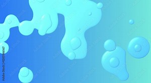 Liquid droplet animation illustrates the behavior of droplets as they form, merge, or interact with surfaces. It captures key dynamics like droplet formation, coalescence, spreading, or splashing, em