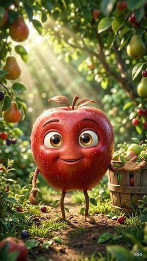 Adorable Apple Character 🍎 | Cutest Garden Animation Ever!