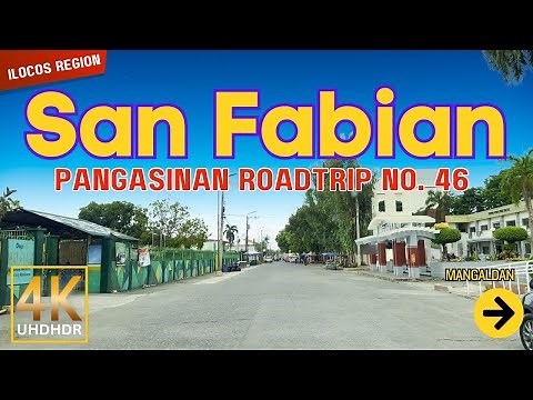 SAN FABIAN Pangasinan Road Trip No. 46 | Ilocos Region, Philippines | Driving Tour 4K