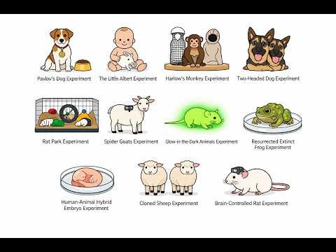 Every type of weird animals experiments explained.
