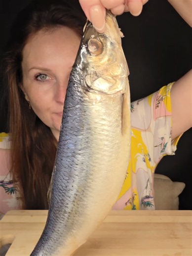 Let's Fillet a Herring Together #mukbang #fish #fyp #viral #seafood | mukbang