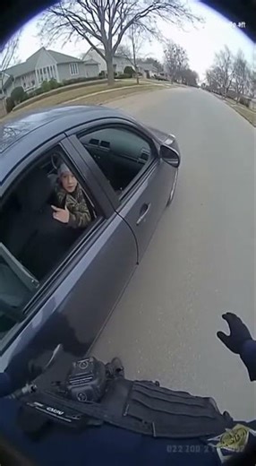 Kid Driver Tells Cop to F*** Off and RUNS