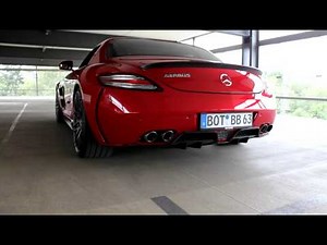 Mercedes SLS AMG Brabus exhaust sound