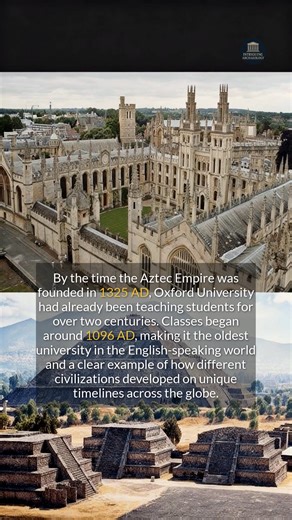 Oxford University is an ancient institution, older than the entire Aztec Empire. #history #education #ancienthistory | Intriguing Archaeology
