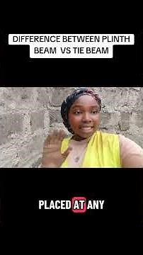 DIFFERENCE BETWEEN PLINTH BEAM VS TIE BEAM!!