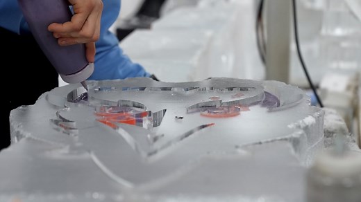 Freezer to festival: 60,000 pounds of ice sculpted for Frederick's Fire in Ice