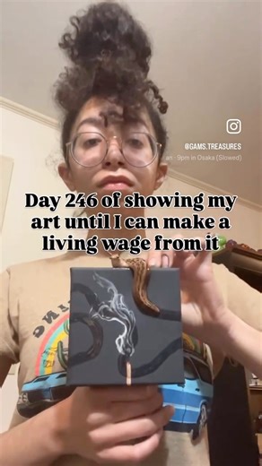 Day 246 #artreveal #animalart #mixedmediaart #art #3dart #natureart #slug #polymerclayart #match