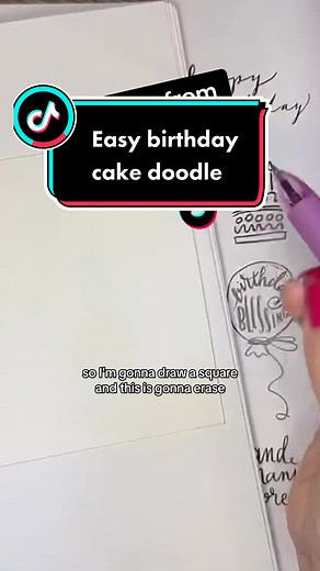 Easy Birthday Cake Doodles | Fun Card Making Ideas