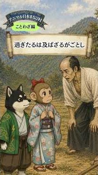 ことわざ「過ぎたるは及ばざるがごとし」が題材の昔話風の短編物語 #ことわざ #昔話
