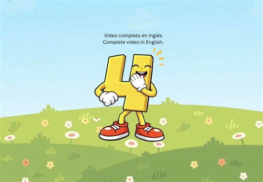Here is the full video of the number 4 in English. Enjoy! Les comparto el video completo del número 4 en inglés. #numbers #mathematics #numeros #music #counting